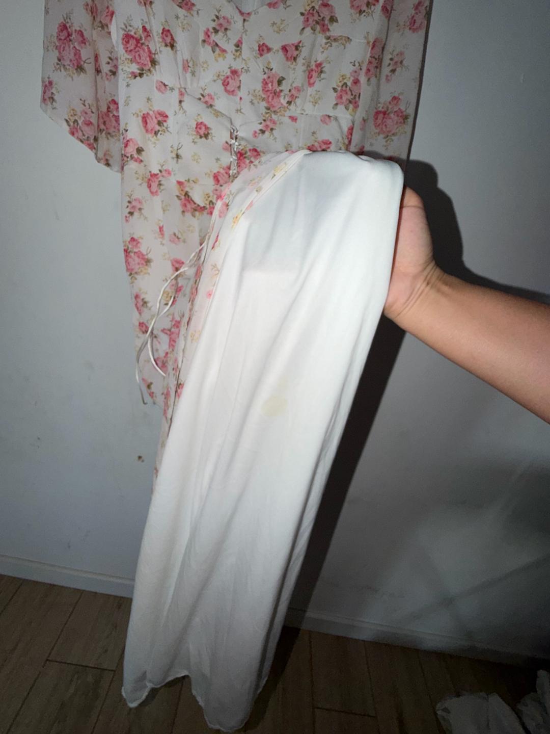aiza dress Платье с цветочным принтом и шнуровкой — фото 2