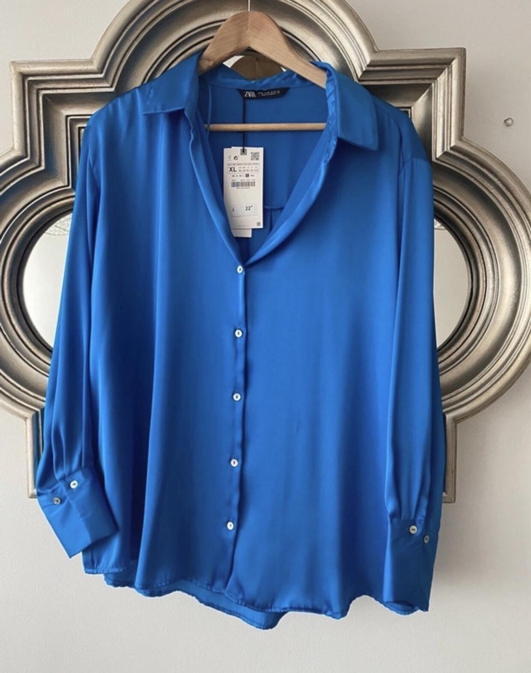 Zara Атласная рубашка Zara — фото 2