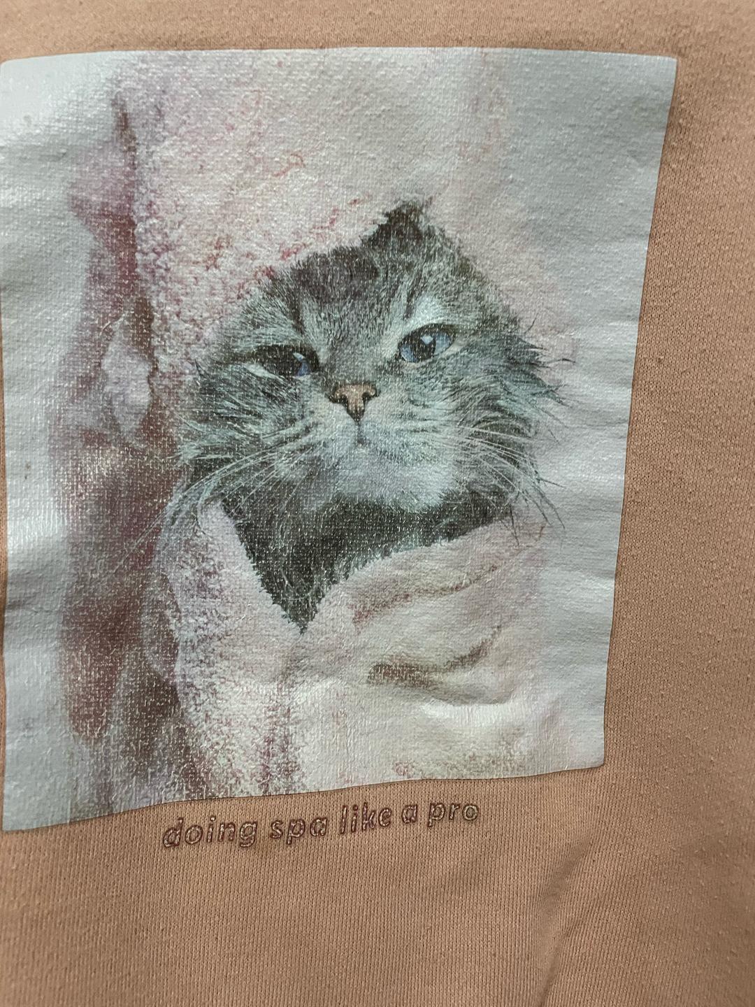 Нет бренда Свитшот с принтом кота — фото 2