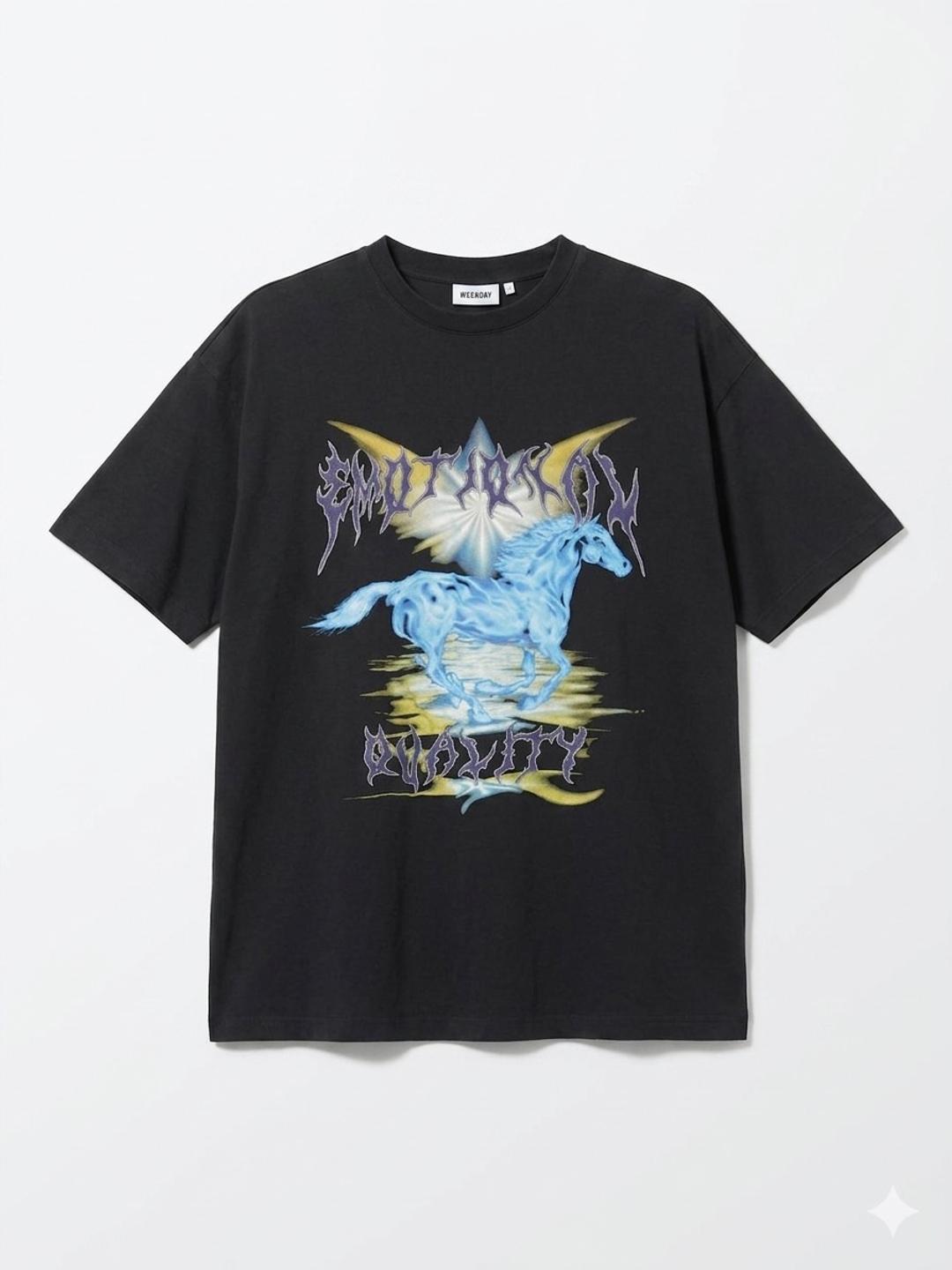 WEEKDAY Oversized Graphic Tee Футболка(платье-футболка) Weekday с принтом — фото 2