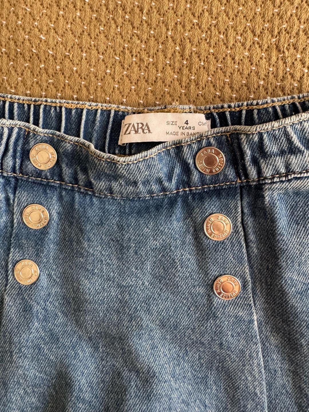 Zara Джинсовая юбка-шорты ZARA — фото 2