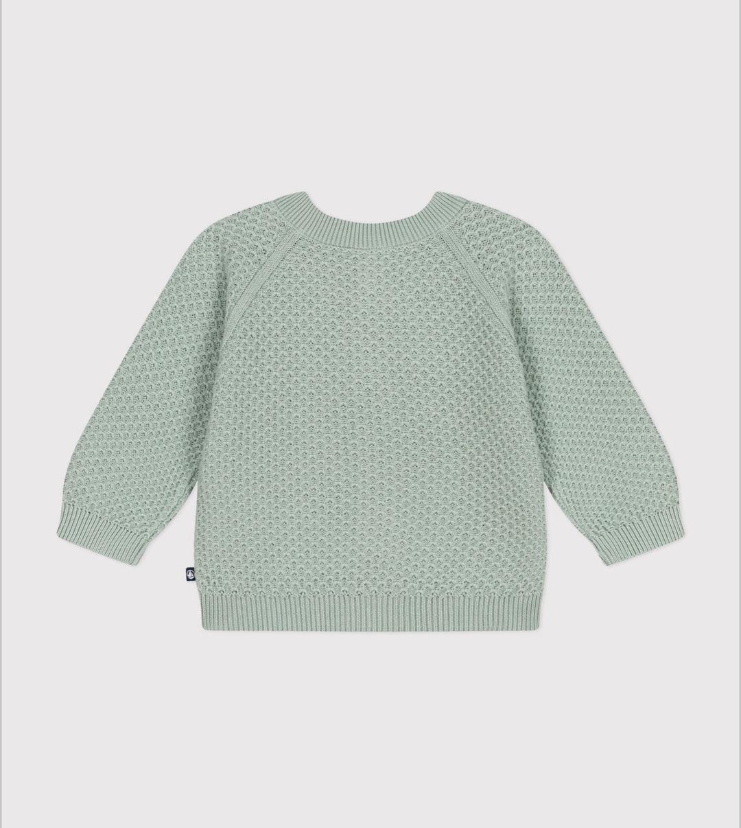 Petit Bateau детский хлопковый вязаный Кардиган Petit Bateau для девочки 5 лет /110 с — фото 2