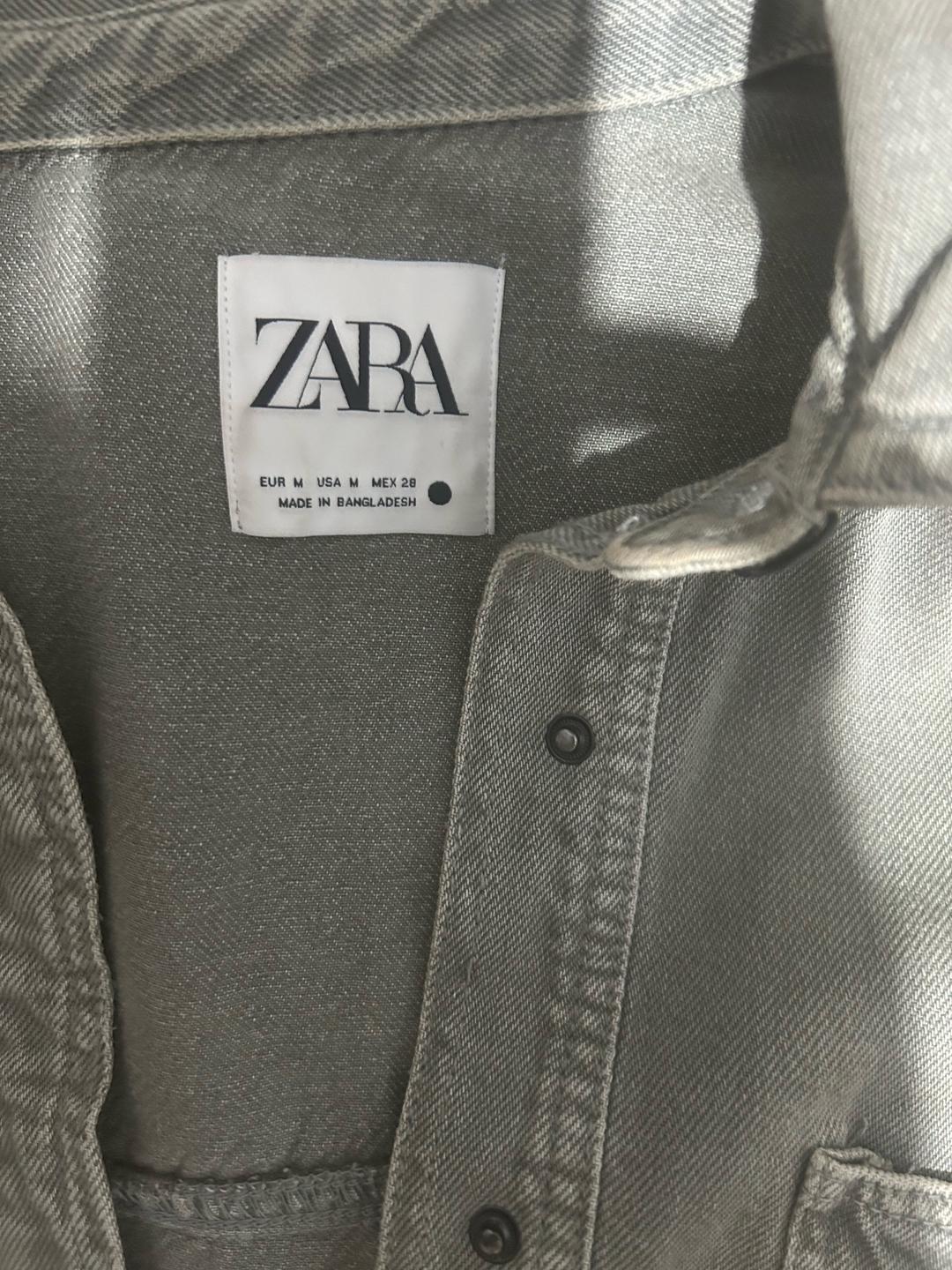 Zara Рубашка-куртка  джинсовая  ZARA — фото 2