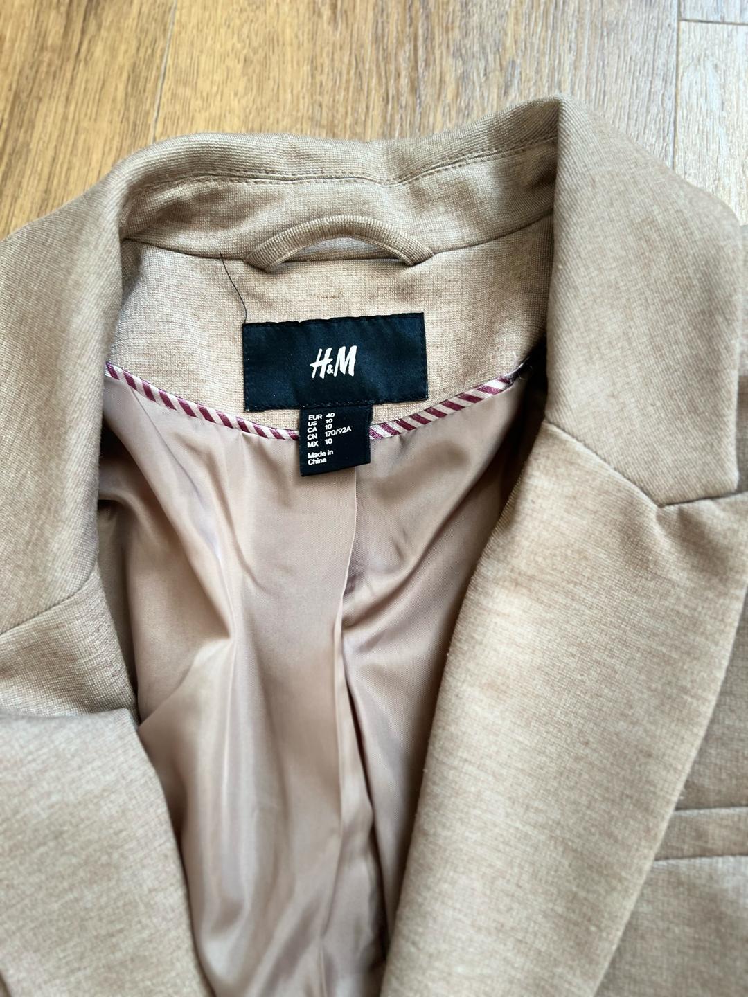 H&M Пиджак H&M молочный — фото 2