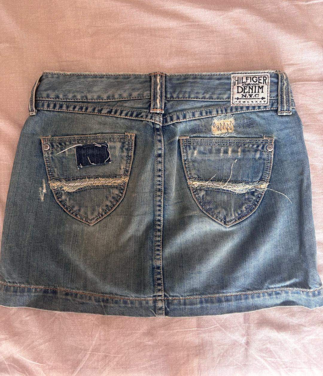Tommy Hilfiger Tommy Hilfiger Винтажная джинсовая мини-юбка — фото 2