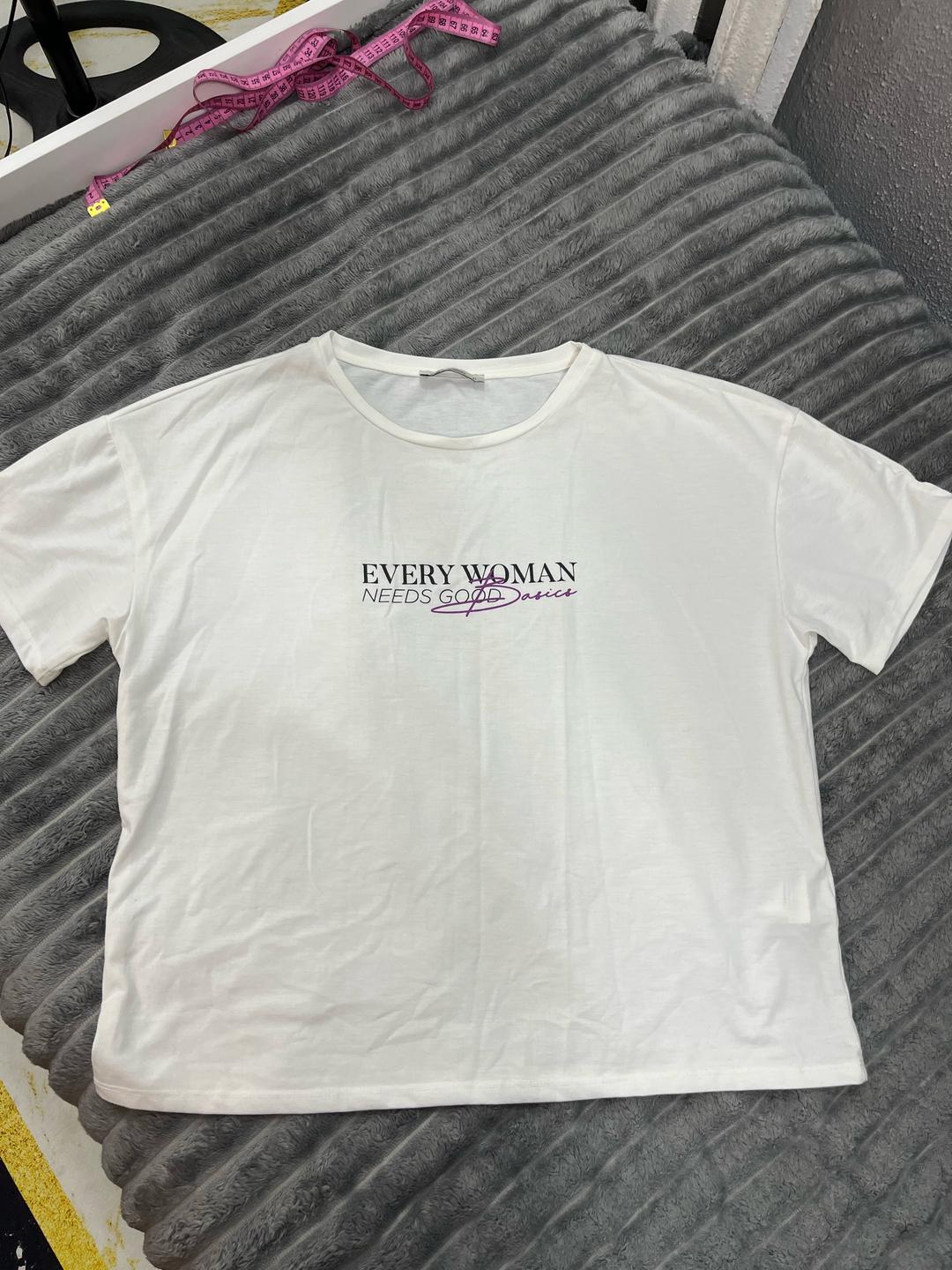 LC Waikiki Белая футболка с надписью Женская футболка LC Waikiki White Basic — фото 2