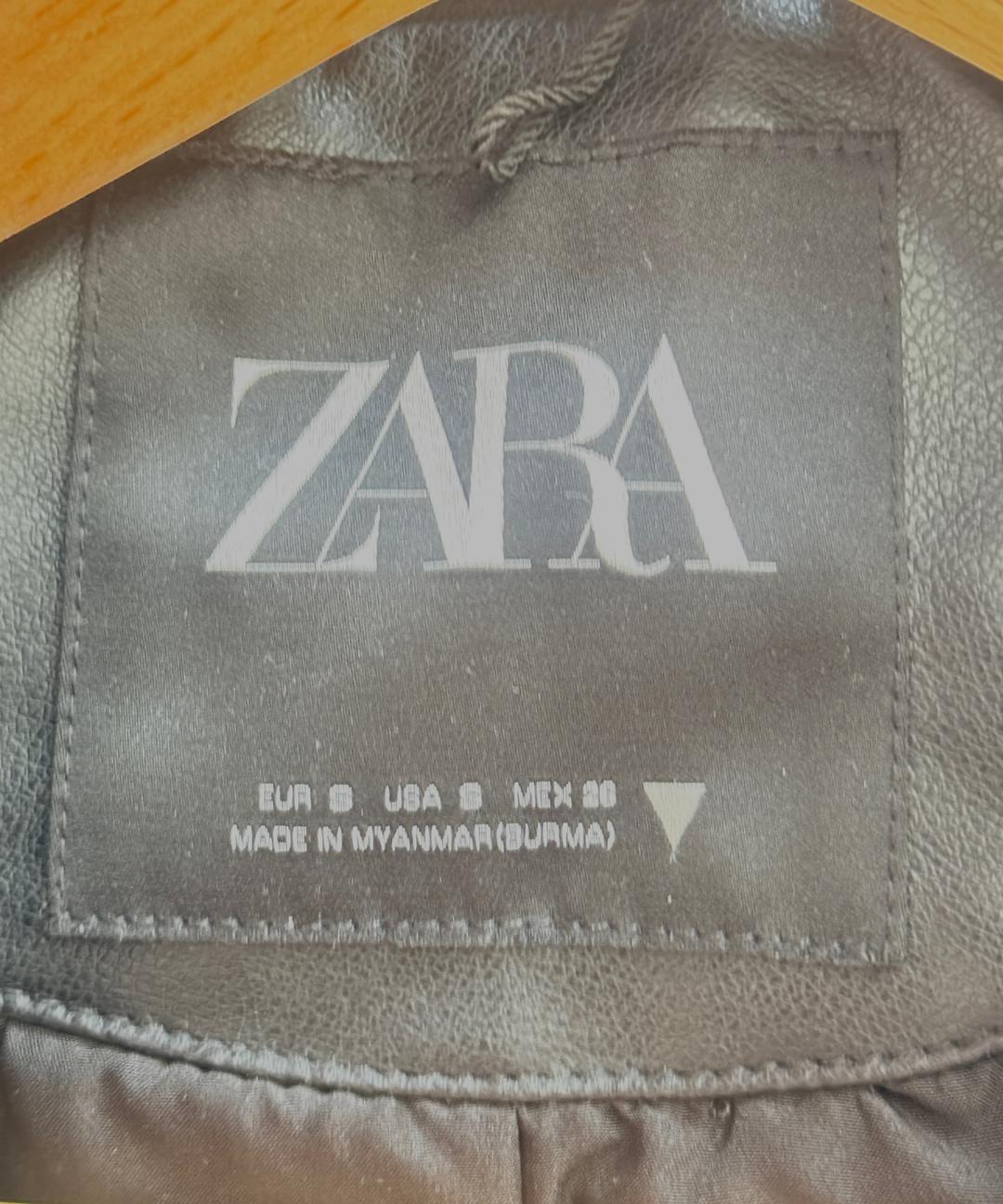 Zara Косуха чёрная из эко кожи от Zara S — фото 2