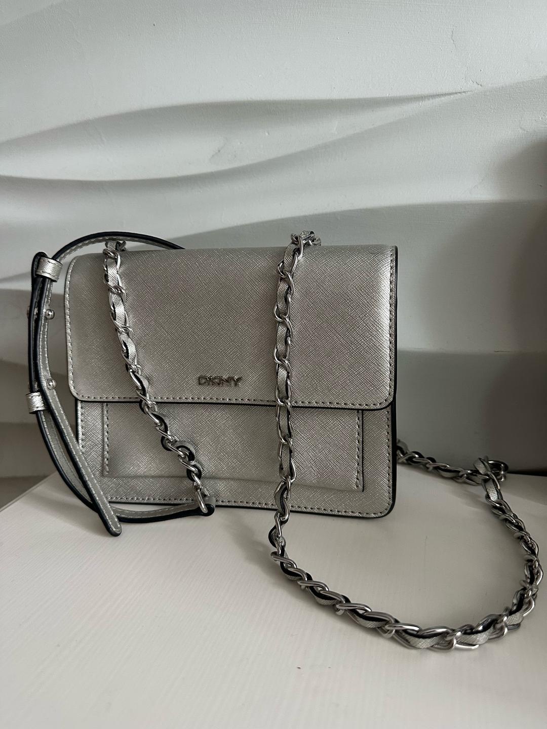 DKNY DKNY оригинальная серебристая сумка crossbody — фото 2