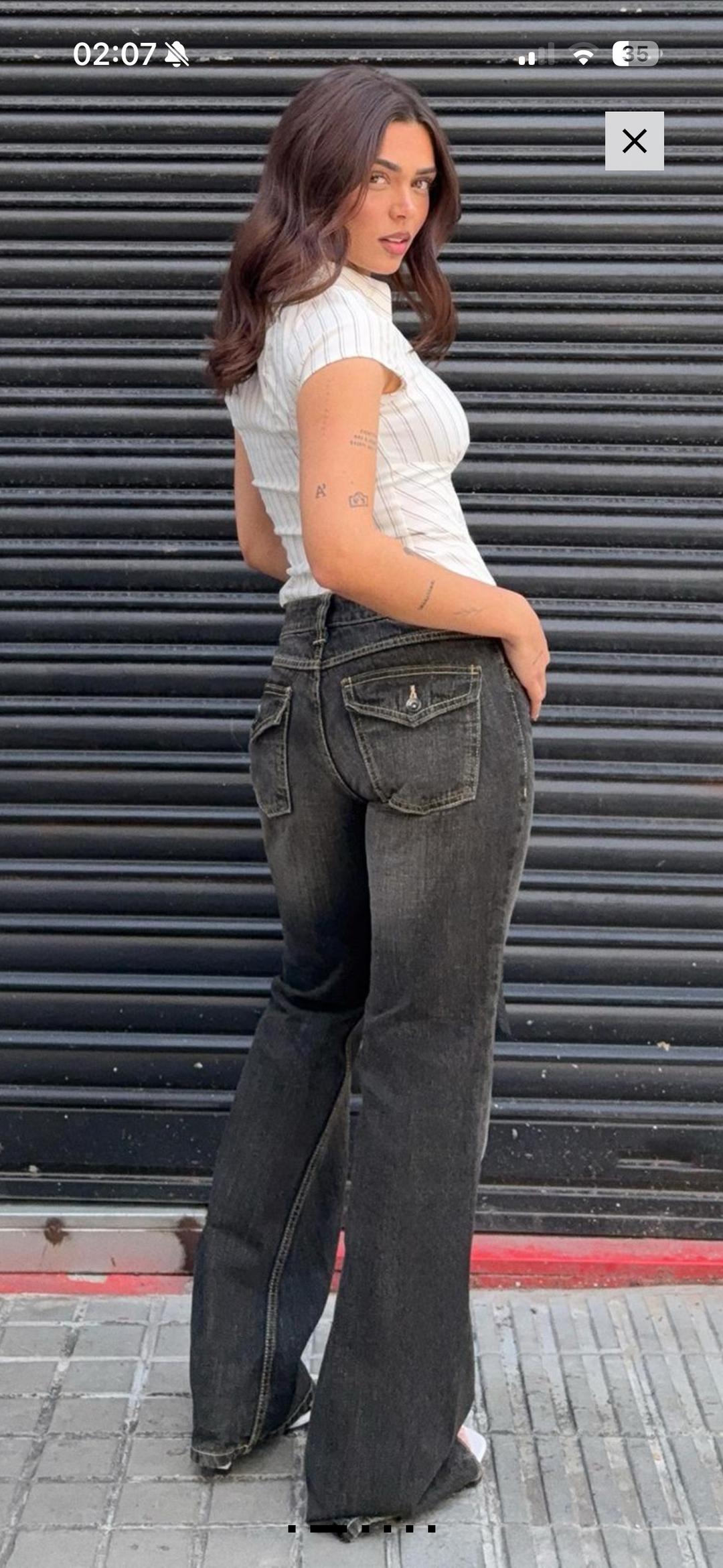 Bershka Джинсы-клеш — фото 2