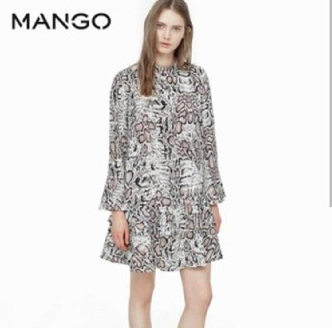 Mango Платье со змеиным принтом — фото 2
