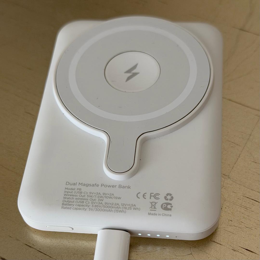 Портативное зарядное устройство Dual MagSafe Power Bank 5000 mAh, 15W — фото 2