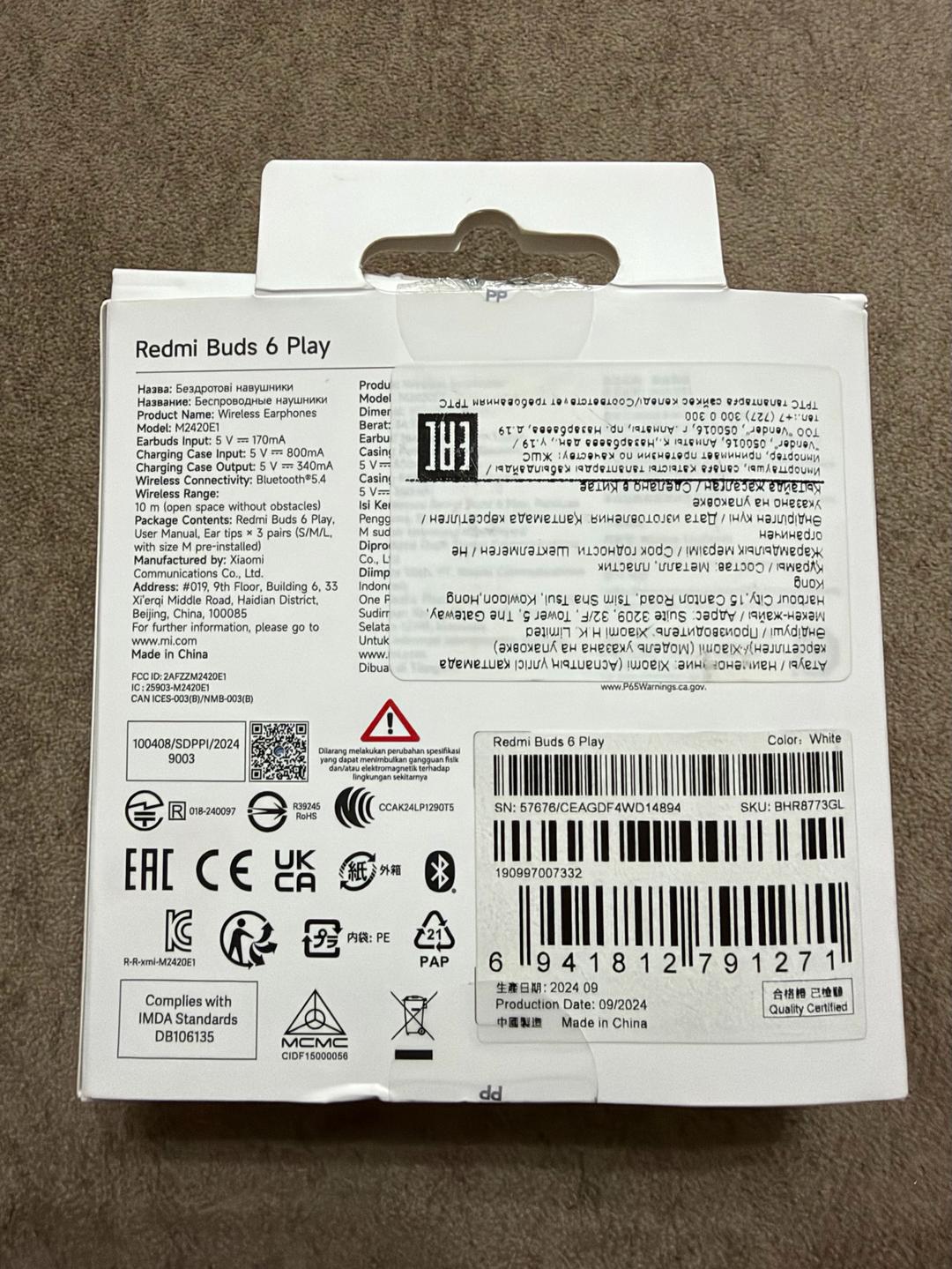 redmi Наушники Redmi Buds 6 Play — фото 2