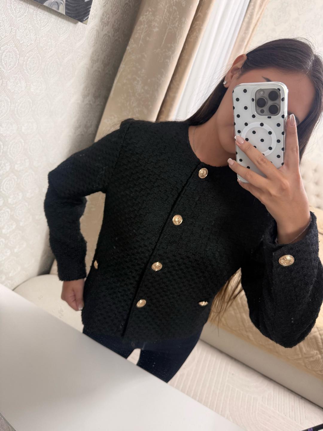 Zara Твид букле жакет — фото 2