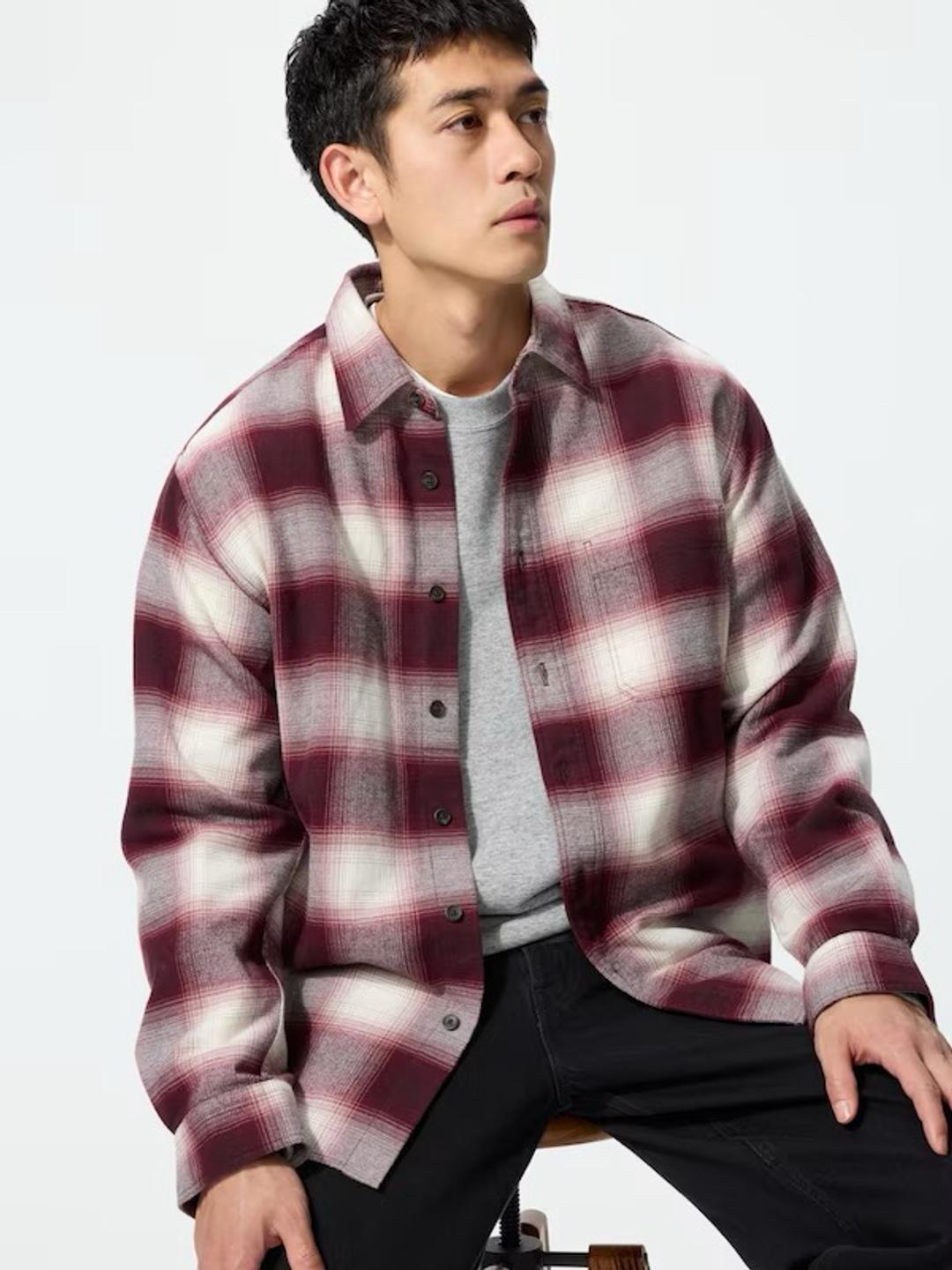 Uniqlo Фланелевая рубашка от юникло — фото 2