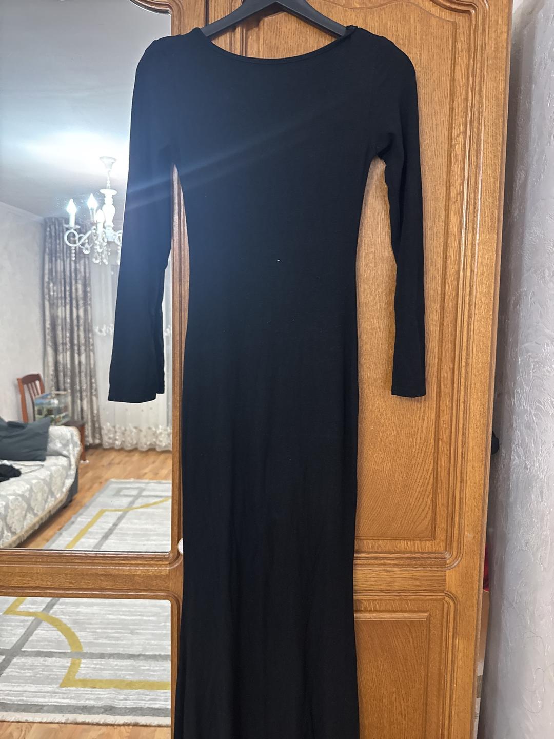 Zara Черное платье макси — фото 2