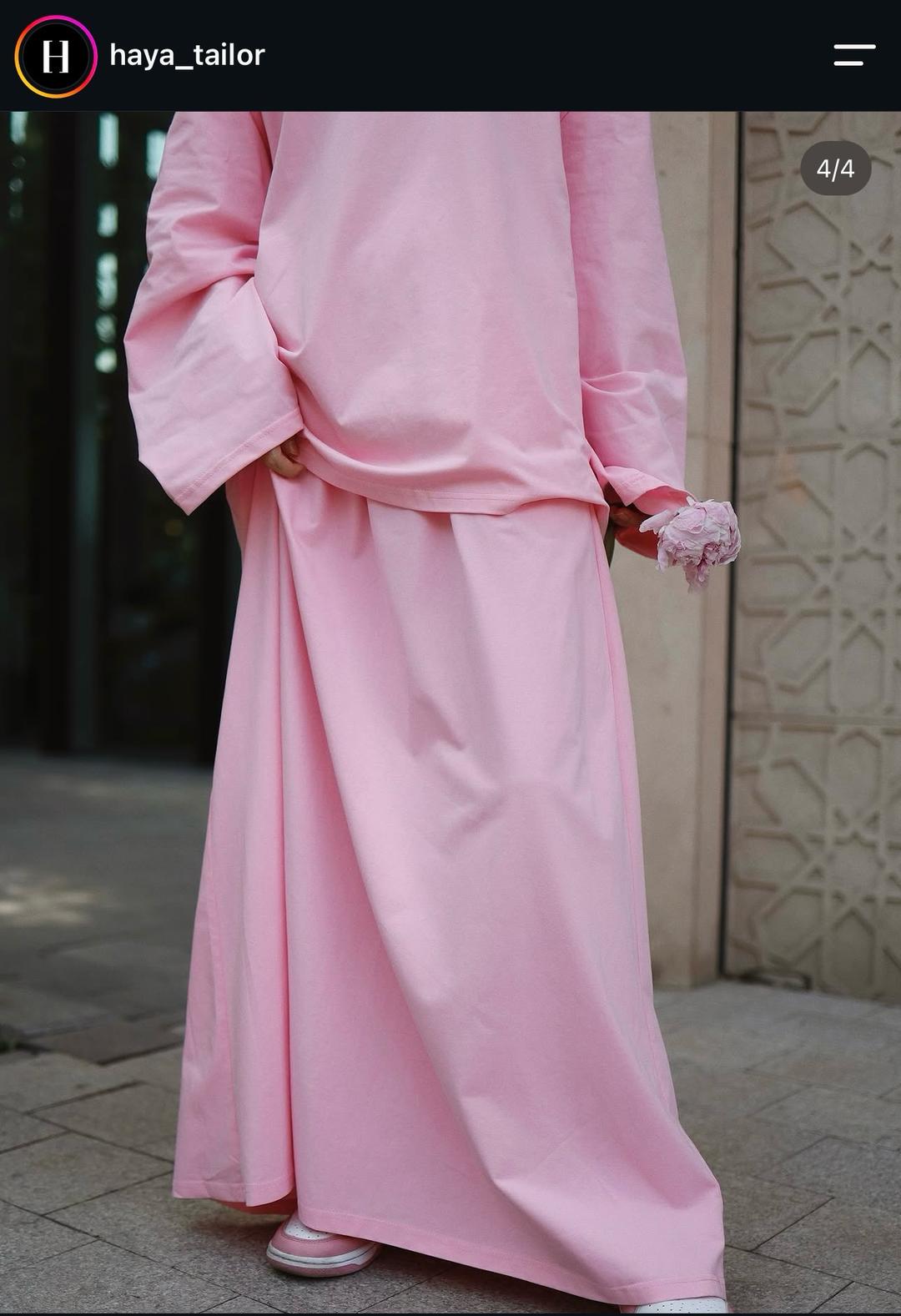 Haya tailor Розовая двойка оверсайз — фото 2