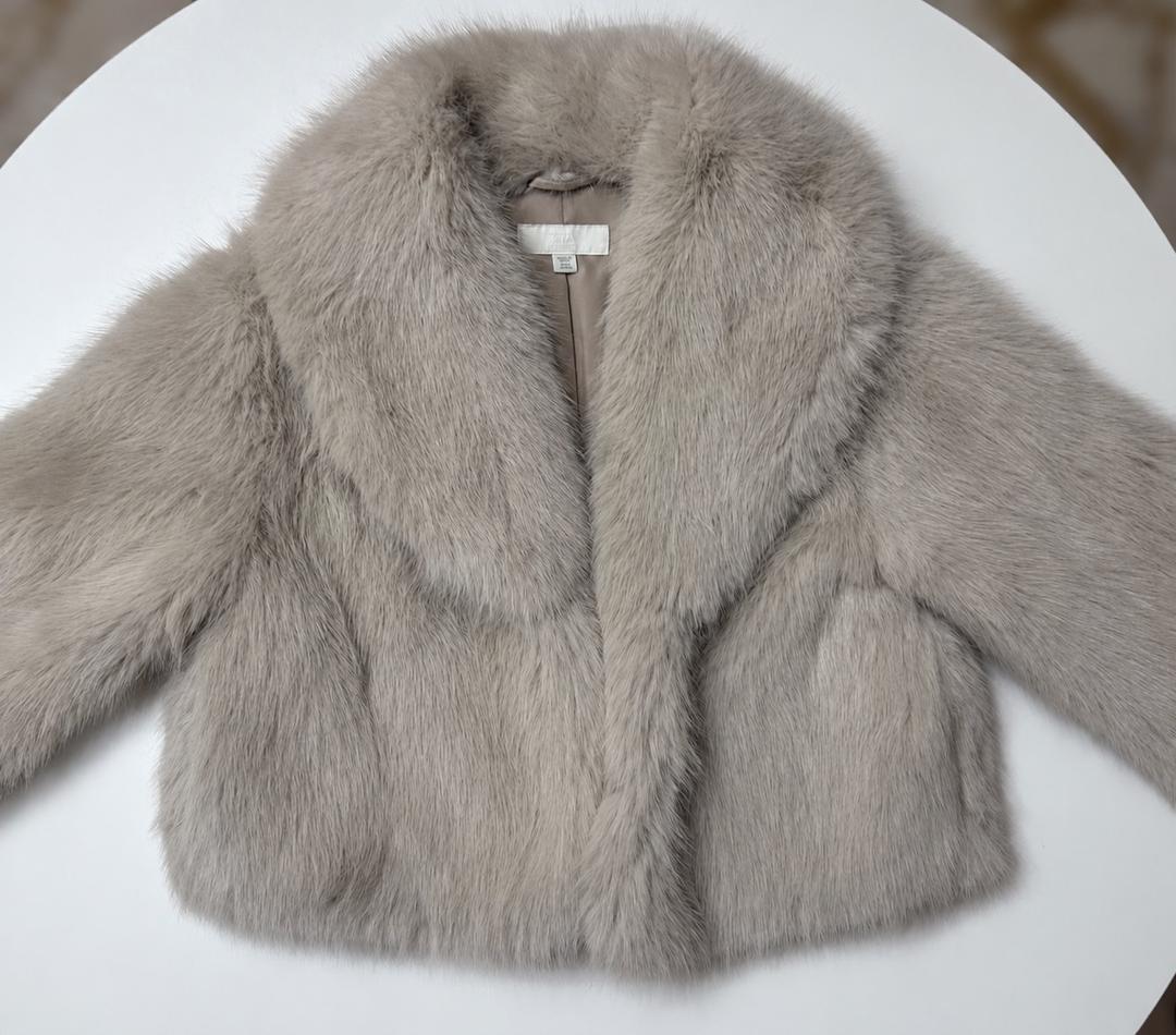 Zara Шуба Zara Short Faux Fur Coat — фото 2
