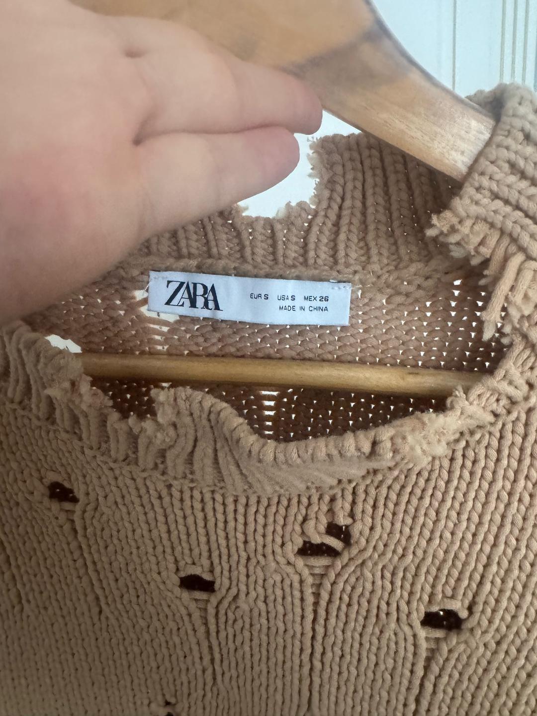 Zara Джемпер ZARA рваный — фото 2