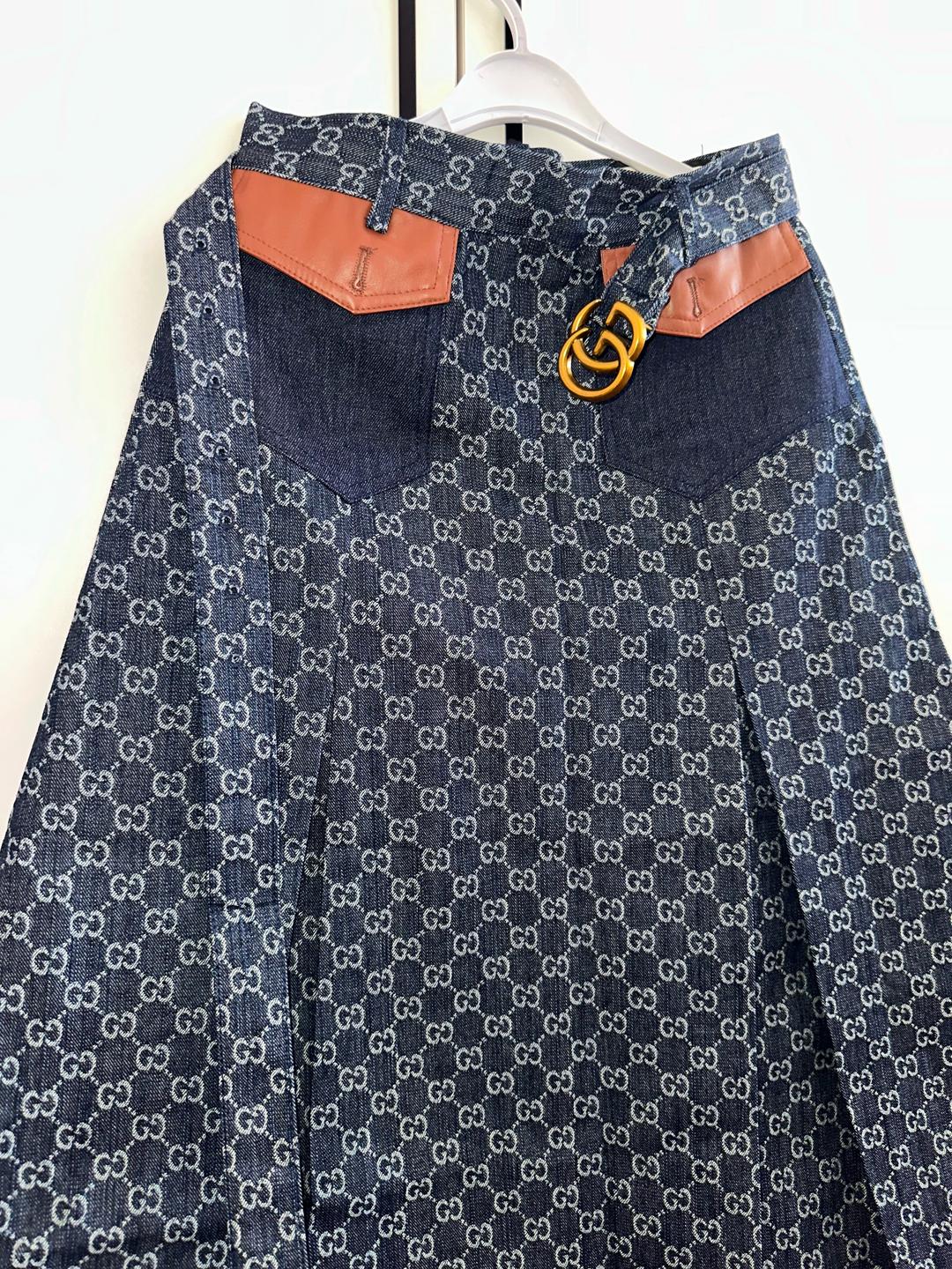 Gucci Джинсовая юбка — фото 2