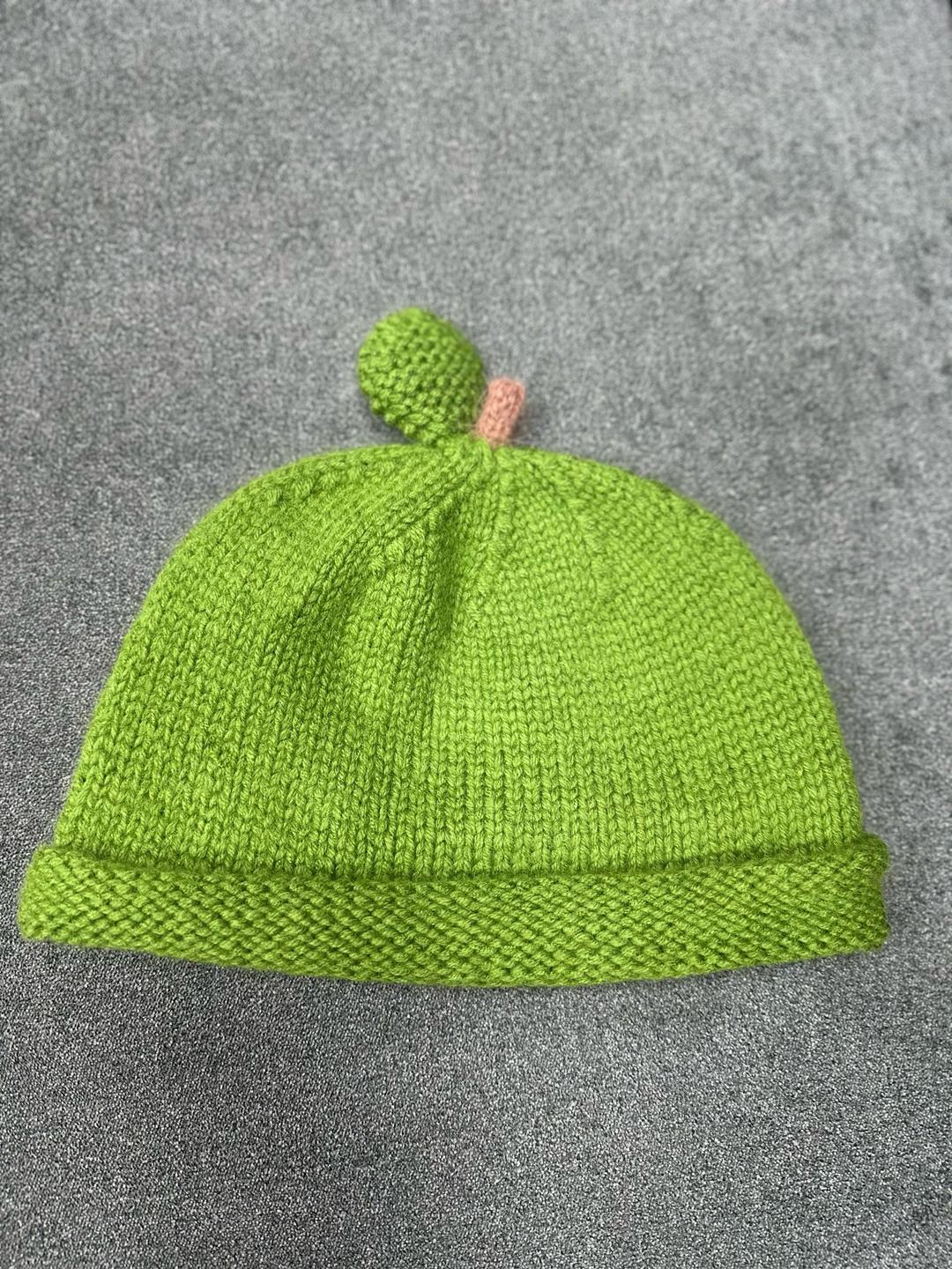 ami.knit Детская вязаная шапка Яблоко, Лимончик, Сливка, Гусенок — фото 2