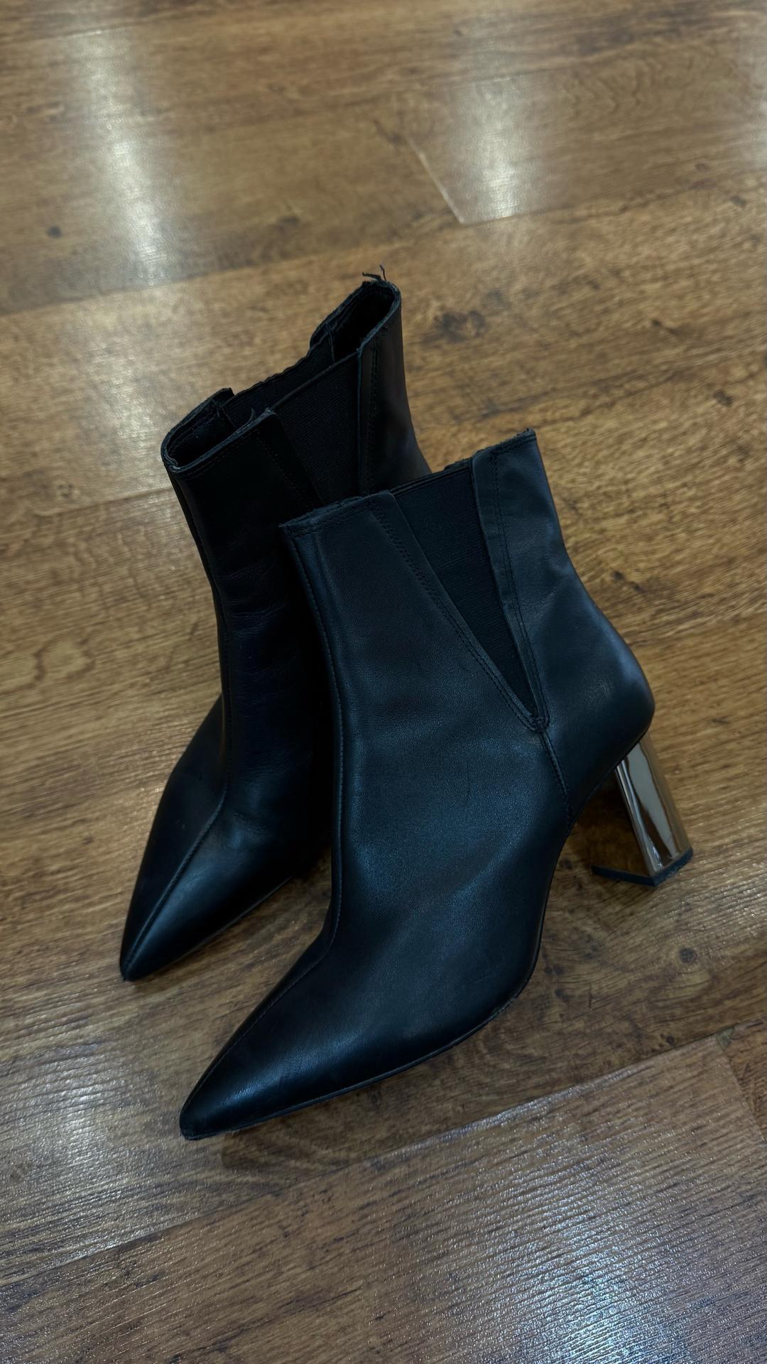 Zara ботильоны на каблуке — фото 2