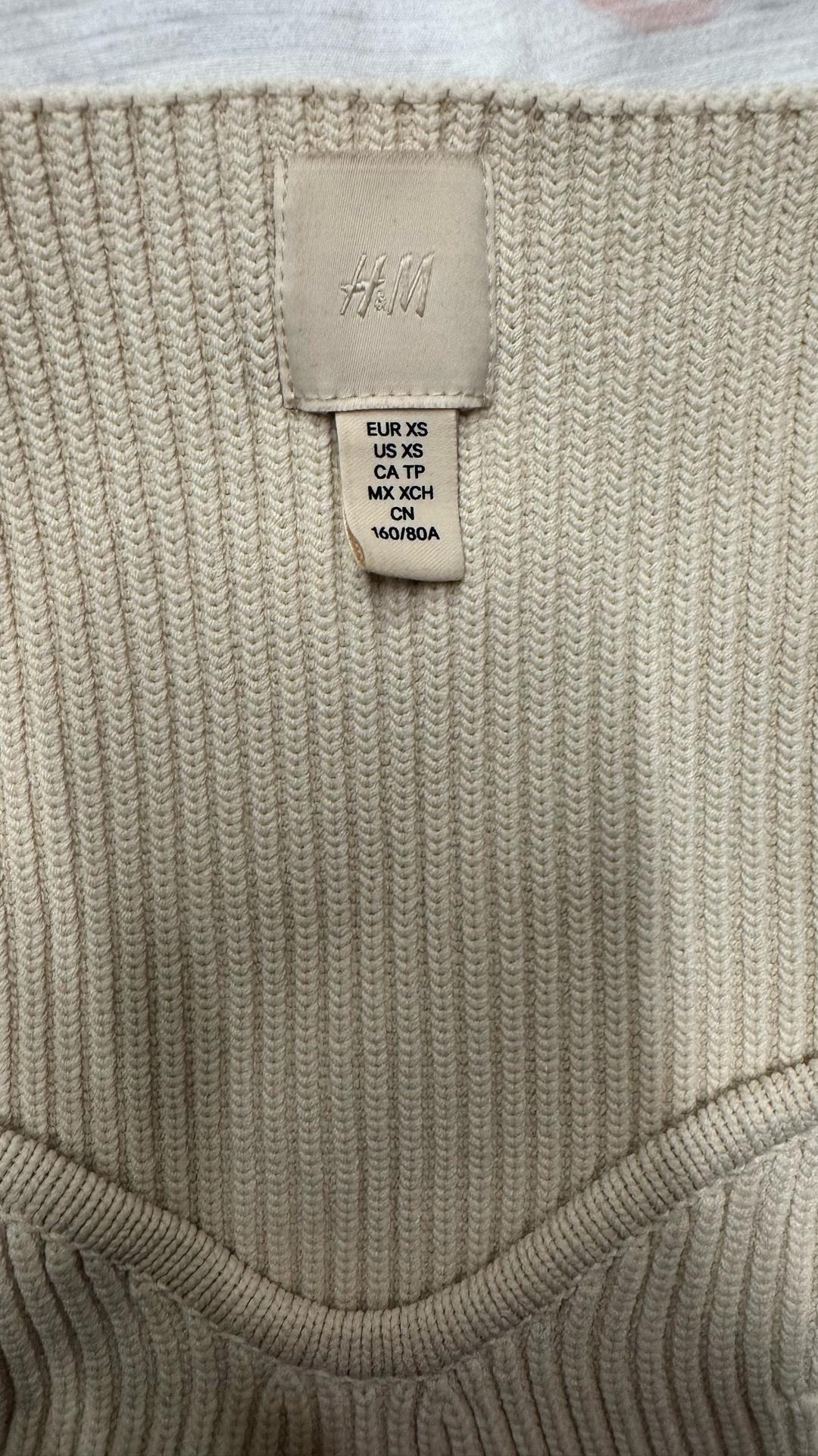 H&M Бежевый лонгслив H&M — фото 2