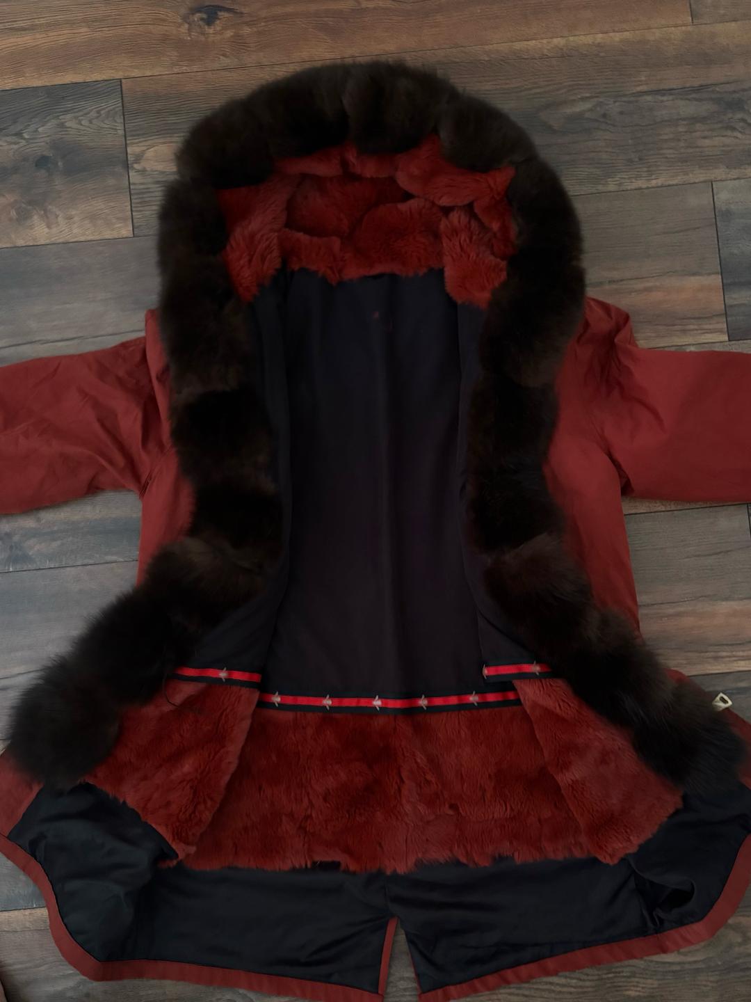 Нет бренда Женская зимняя парка с мехом — фото 2