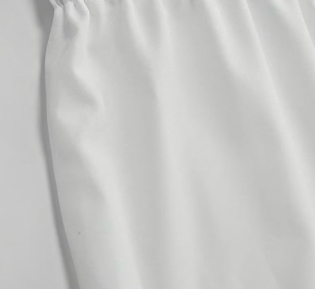 Нет бренда Белая ярусная юбка макси — фото 2