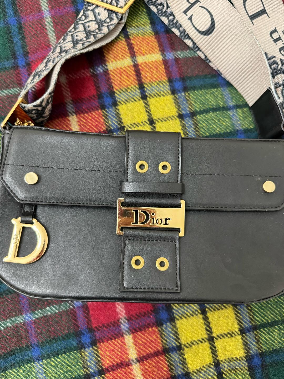 Dior Сумка Dior кроссбоди черная — фото 2