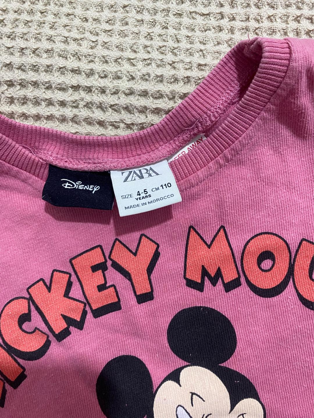 Zara Лонгслив Zara Mickey Mouse 4-5лет — фото 2