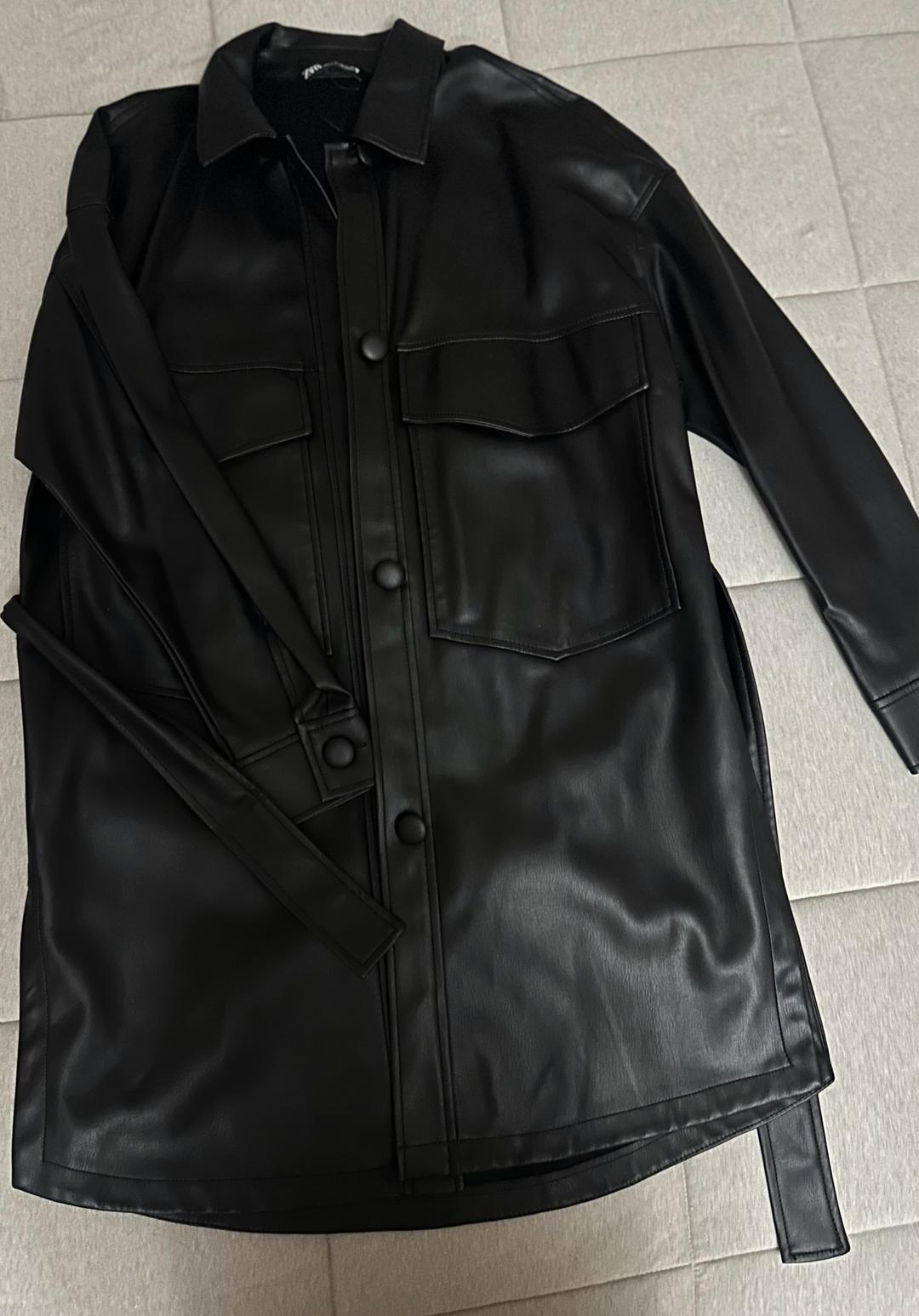 Zara Кожаная рубашка Zara — фото 2