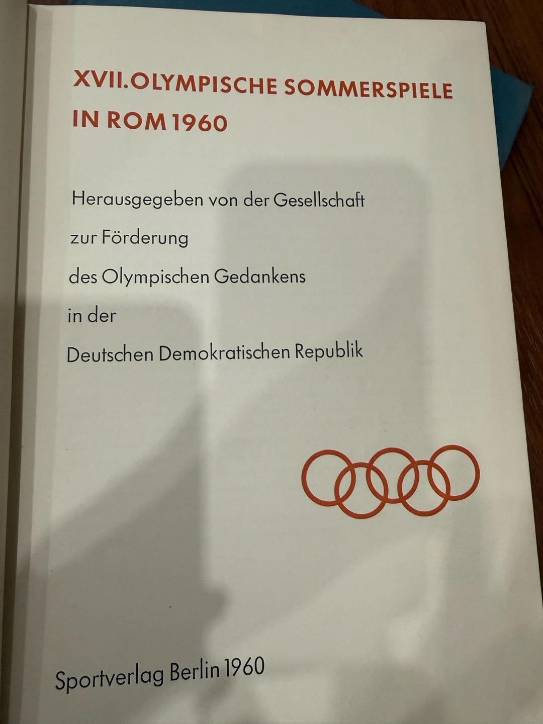 Gesellschaft zur Forderung des Olympischen Gedankens in der DDR XVII. Olympische Sommerspiele in Rom 1960 — фото 2