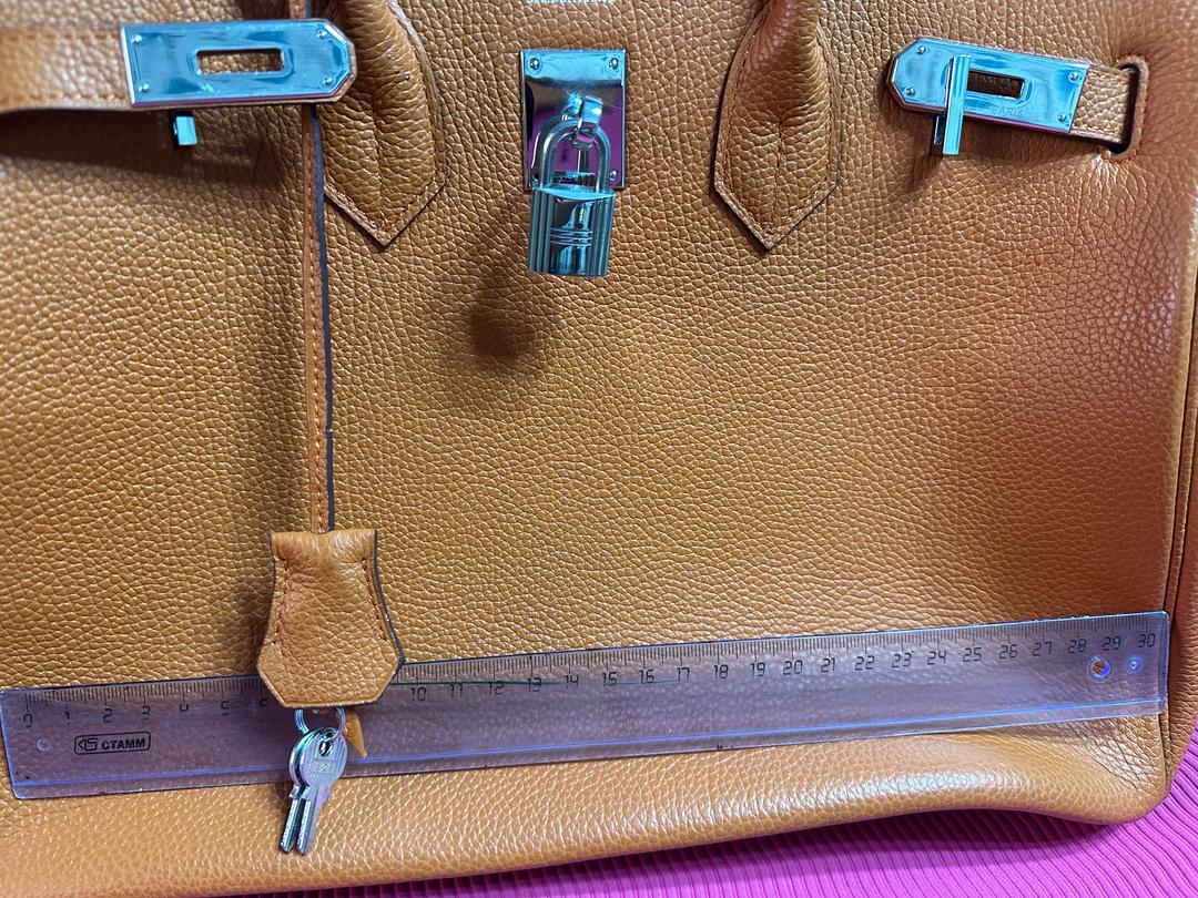 Hermès Кожаная сумка в стиле Birkin / реплика Hermès Birkin, не оригинал — фото 2