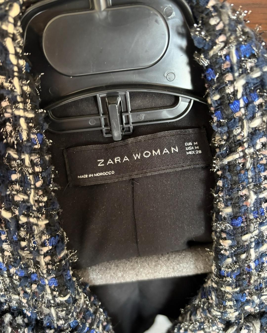 Zara Жакет ZARA WOMAN твидовый — фото 2