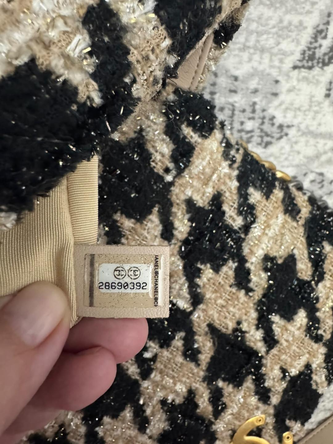 Chanel Сумка Chanel из твида с узором гусиная лапка — фото 2