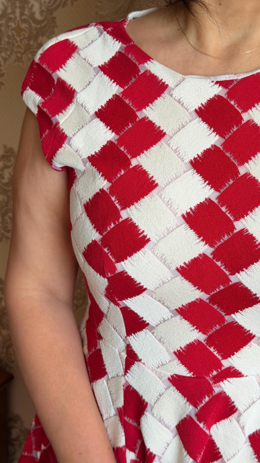 Carolina Herrera Платье в шахматку — фото 2