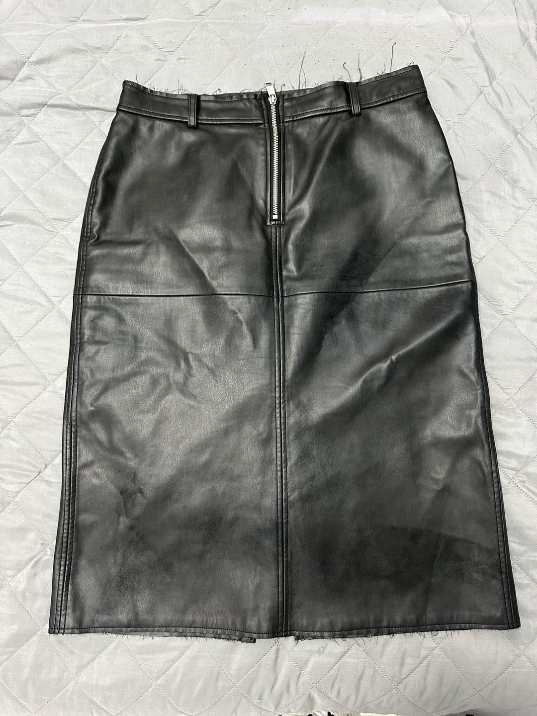 Zara Юбка из эко-кожи Zara — фото 2