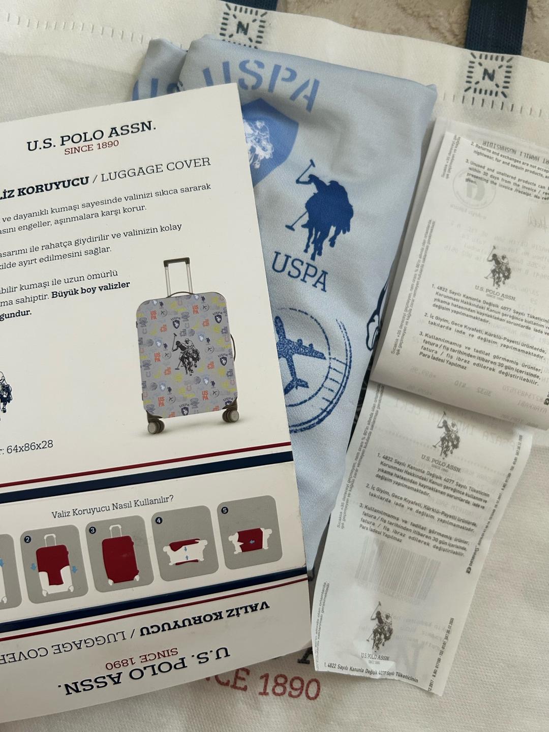 U.S. Polo Assn. Чехол защитный для чемодана размера L — фото 2