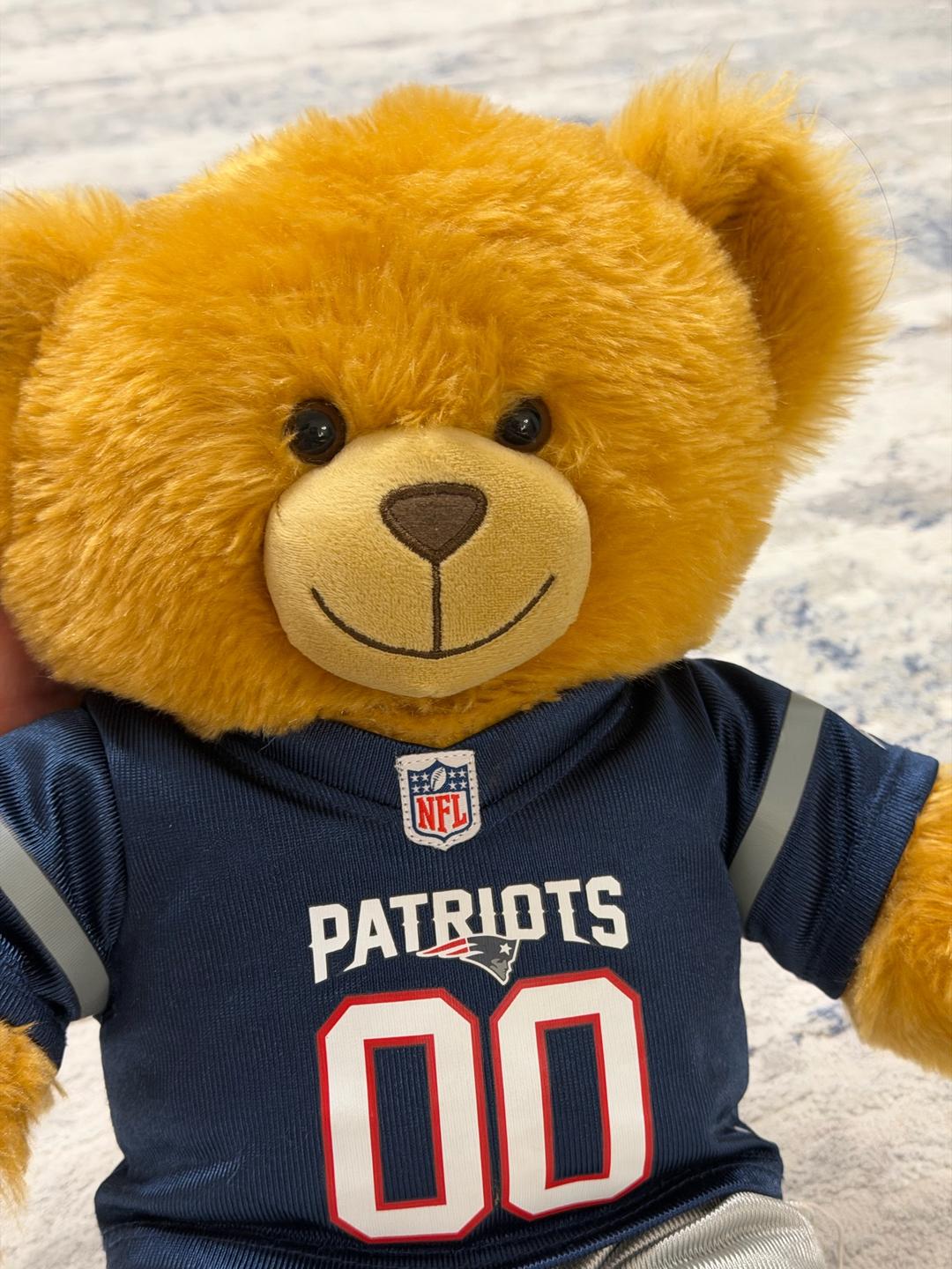 Мягкая игрушка медведь в форме NFL Patriots — фото 2