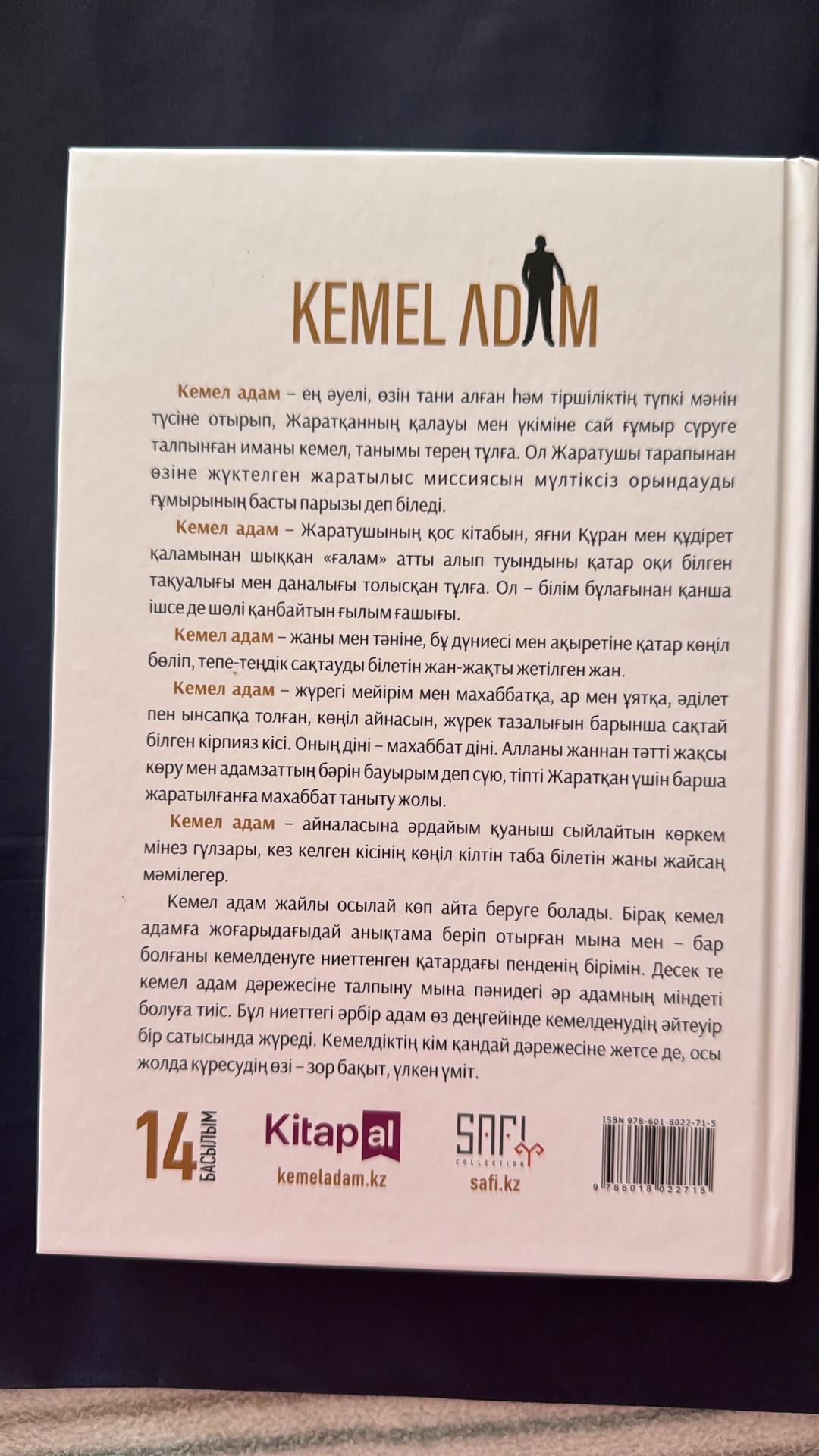 Қайрат Жолдыбайұлы Книга Жолдыбайұлы Қ.: Кемел адам — фото 2