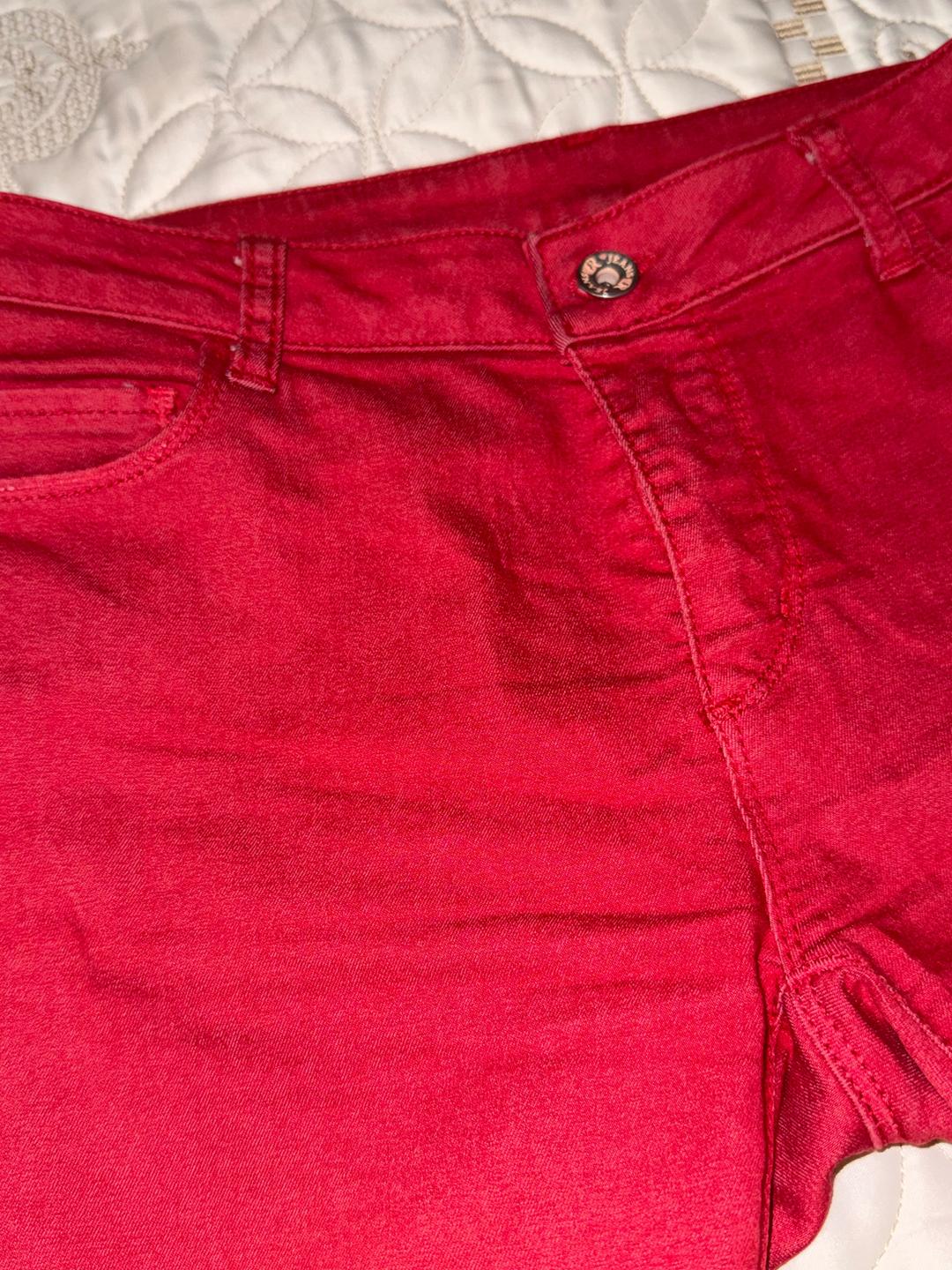 rj jeans Красные джинсы скинни — фото 2
