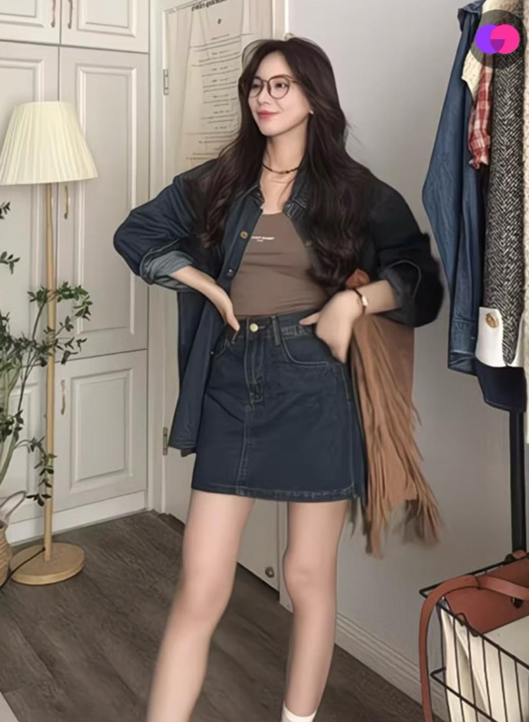 !it jeans Джинсовая мини-юбка и джакет — фото 2