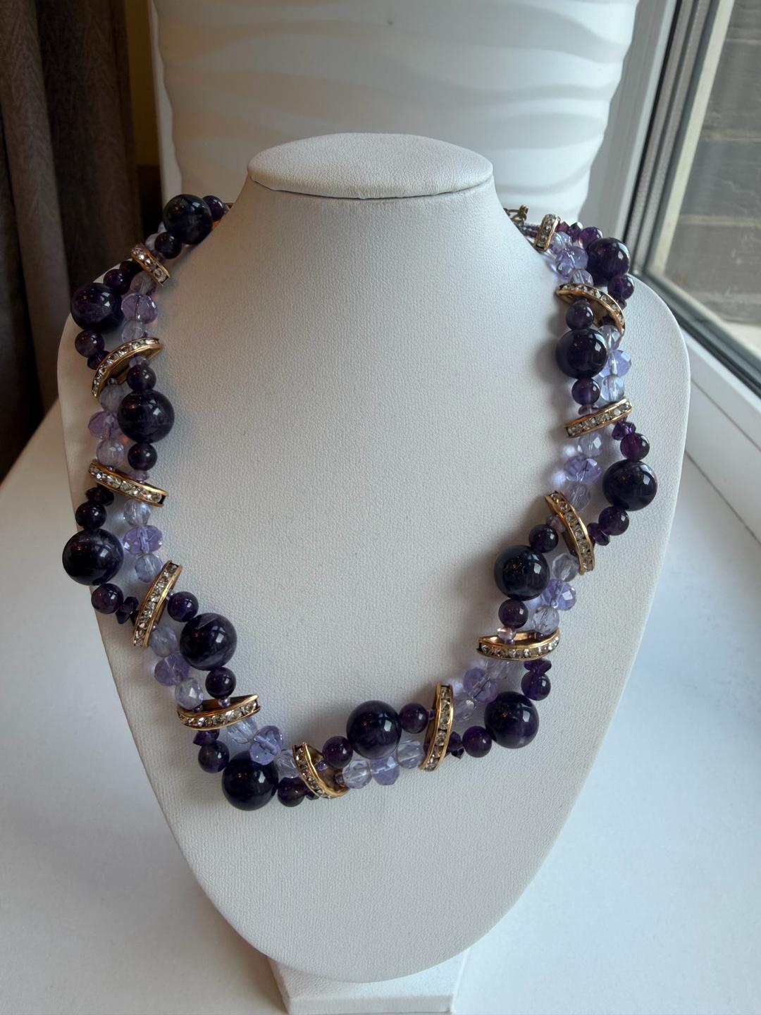 Handmade (ручная работа) Ожерелье из аметиста — фото 2