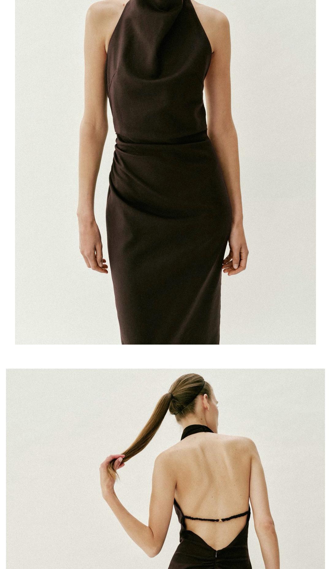 Zara Платье Zara из льна — фото 2