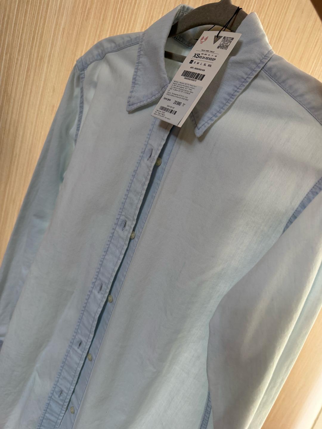 Zara Джинсовая рубашка — фото 2