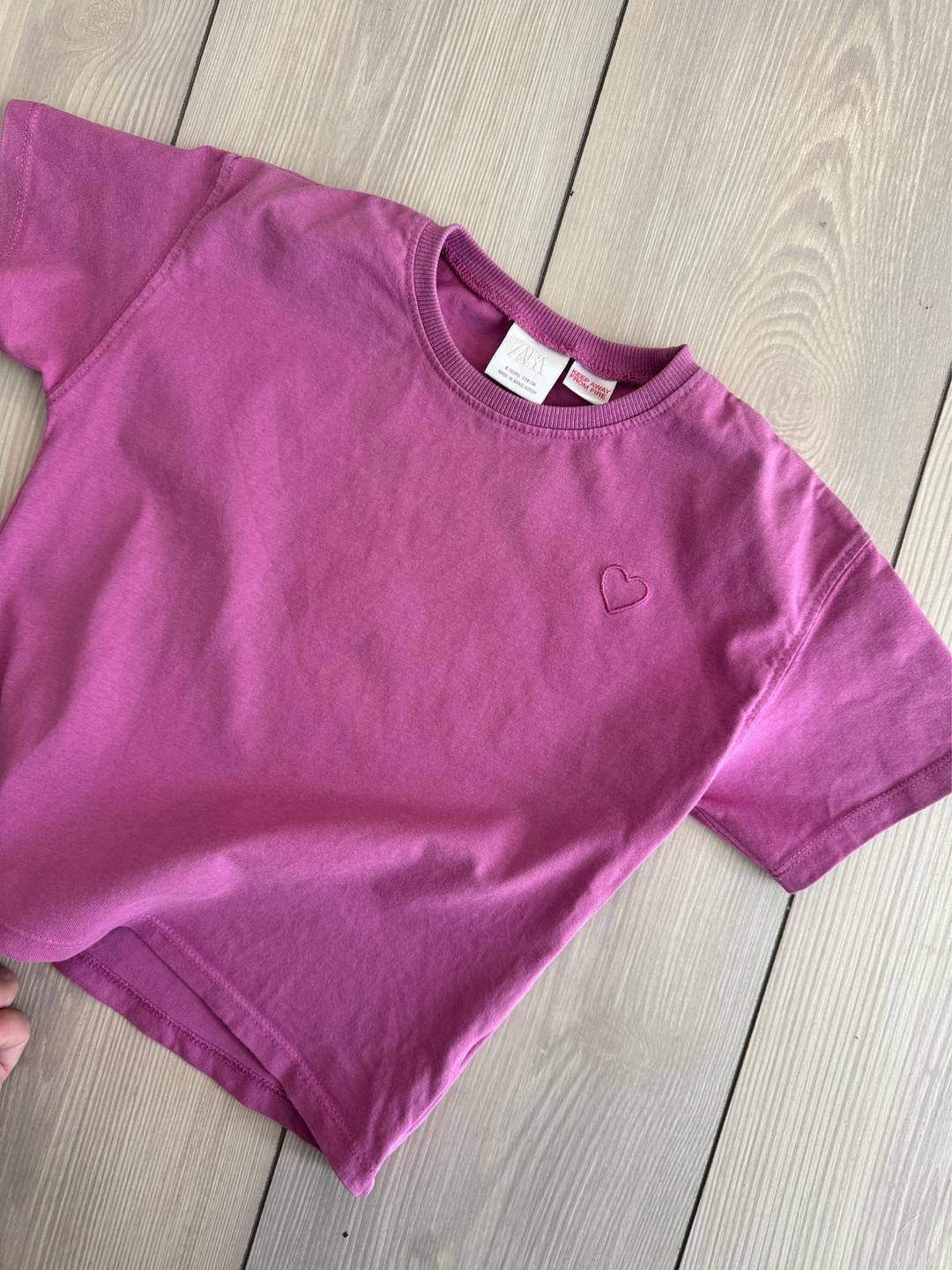 Zara Футболка ZARA с вышитым сердцем — фото 2