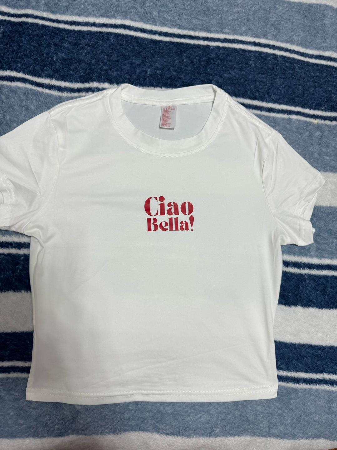 Нет бренда Футболка с принтом Ciao Bella — фото 2