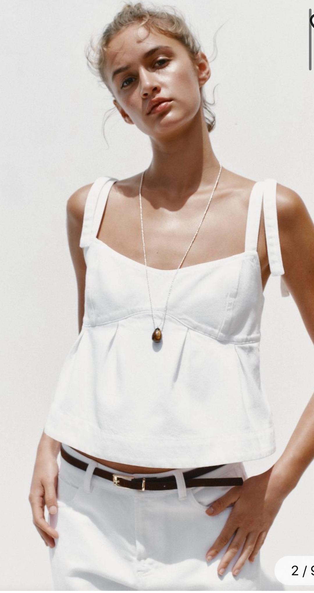 Zara Джинсовый топ Zara — фото 2