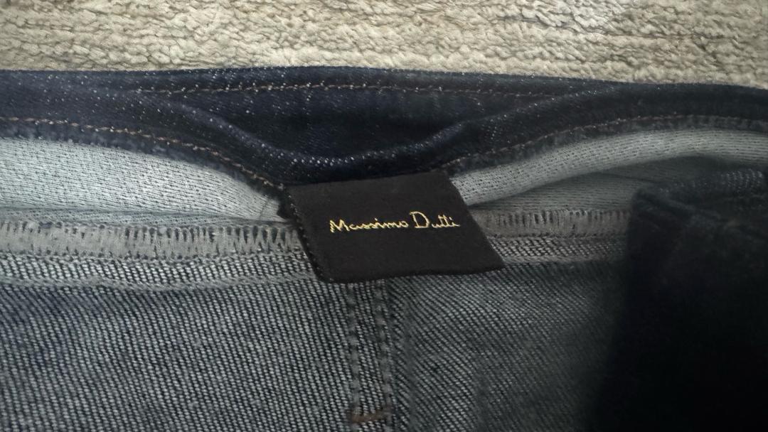 Massimo Dutti Темно синие джинсы — фото 2