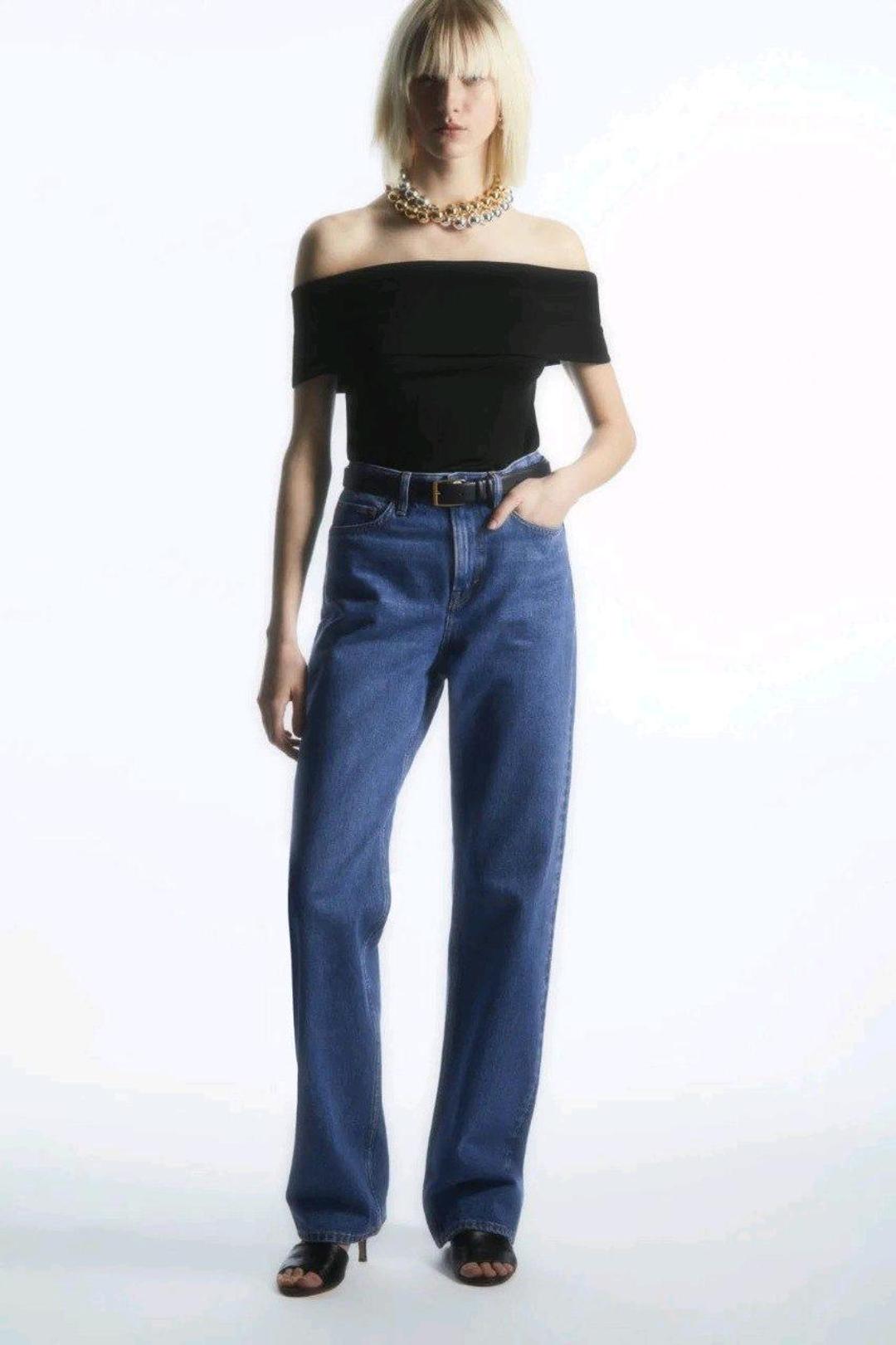 COS Новый топ футболка S 44 р off-the-shoulders top со спущенными плечами — фото 2